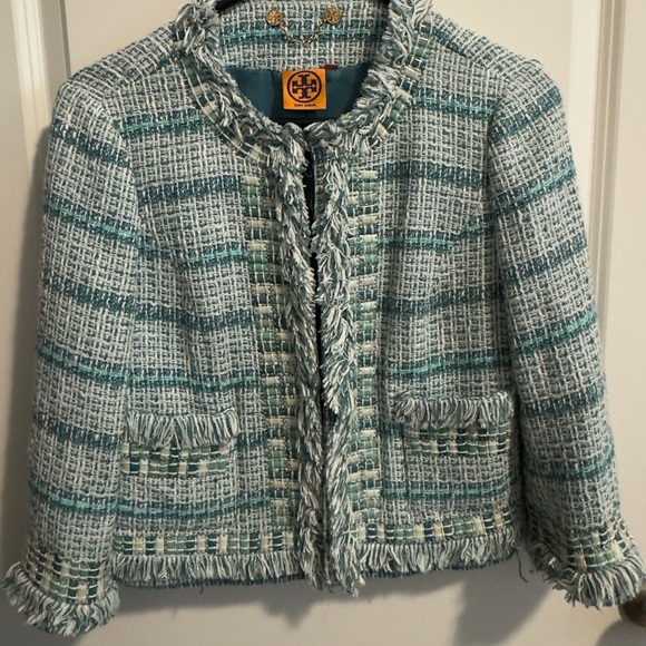 Tory Burch Curtis Tweed Jacket.  Size 4 - Picture 1 of 9
